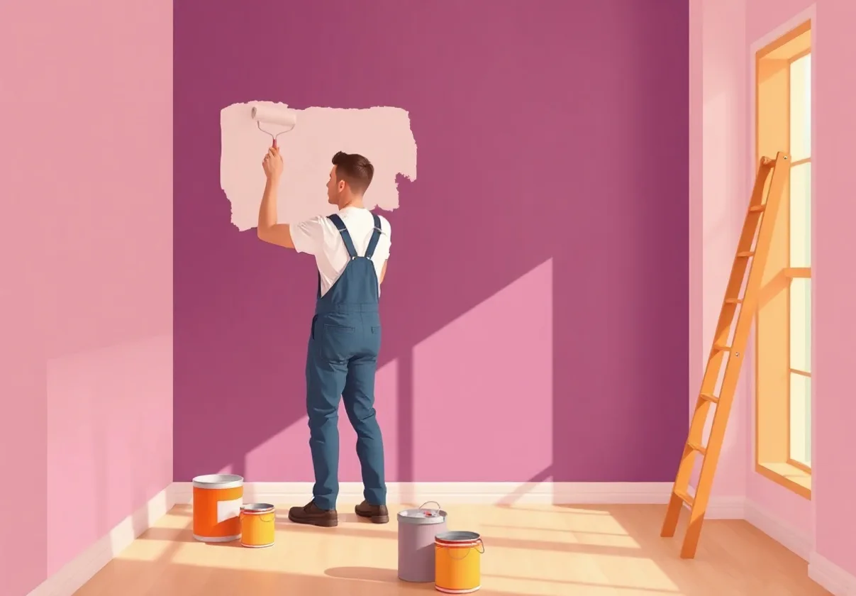 Peintre Bussy-Saint-Georges 77600 en intervention sur un chantier
